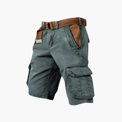 Men's Cargo Shorts Knee-Length Zipper Pockets