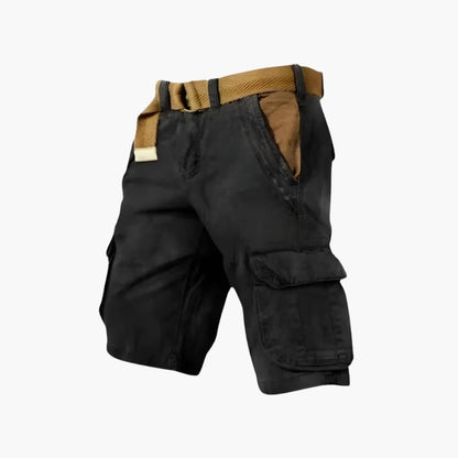 Men's Cargo Shorts Knee-Length Zipper Pockets