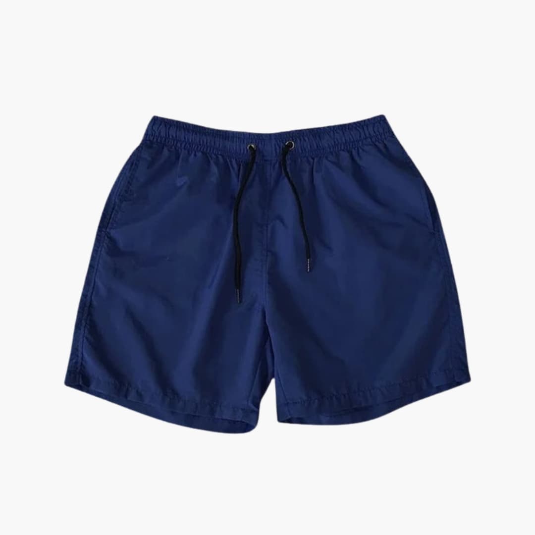 Men's Knee Length Shorts Drawstring Zip Pockets