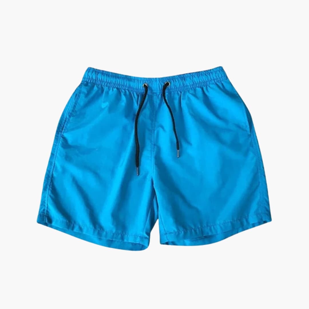 Men's Knee Length Shorts Drawstring Zip Pockets