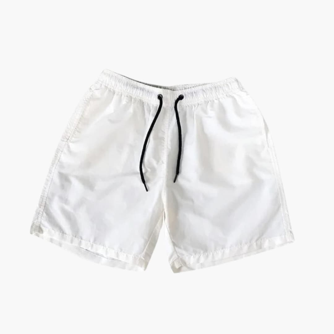 Men's Knee Length Shorts Drawstring Zip Pockets