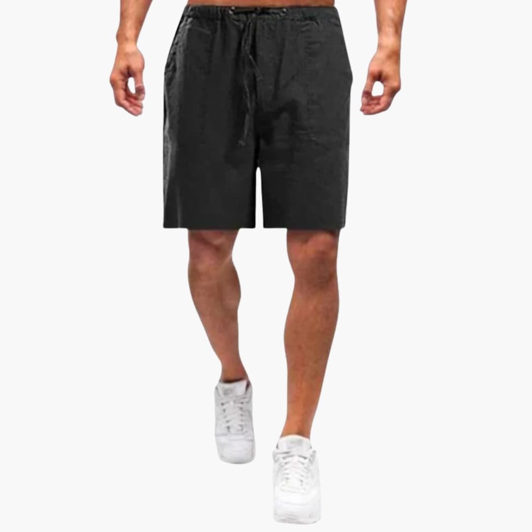 Men's Knee Length Shorts Elastic Waist Drawstring - Vonnera