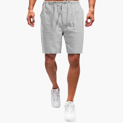 Men's Knee Length Shorts Elastic Waist Drawstring