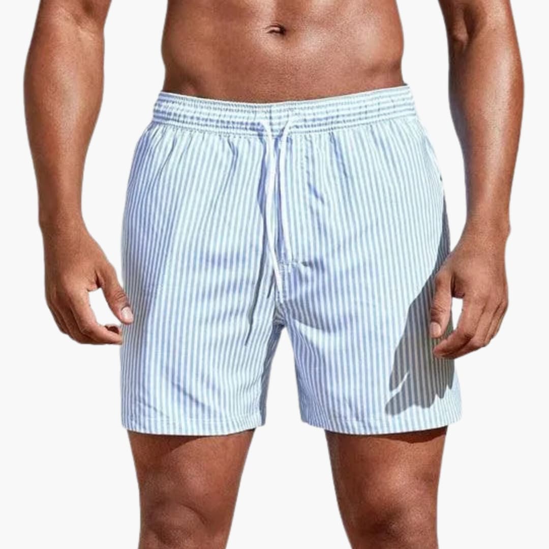 Men's Surf Shorts Drawstring Waist Mid-Length