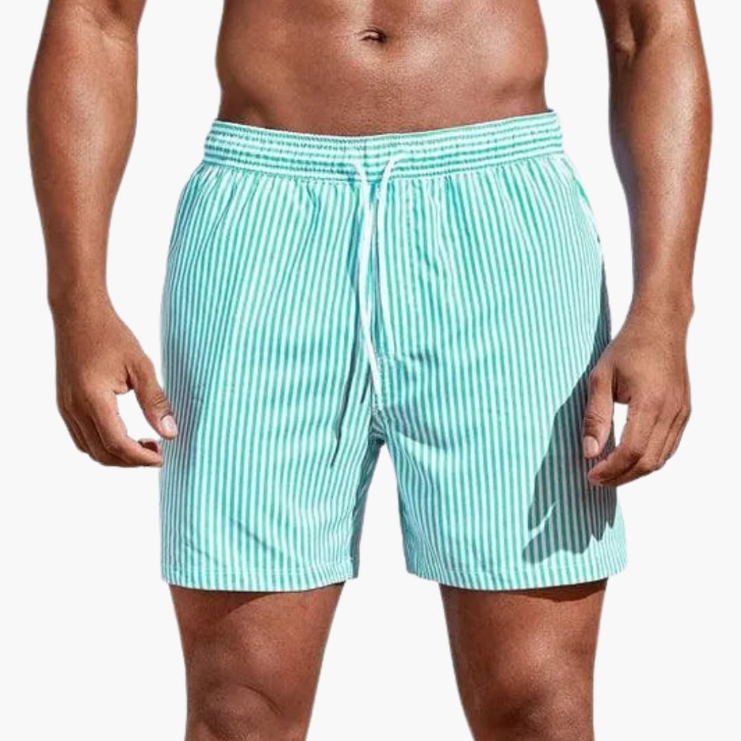 Men's Surf Shorts Drawstring Waist Mid-Length