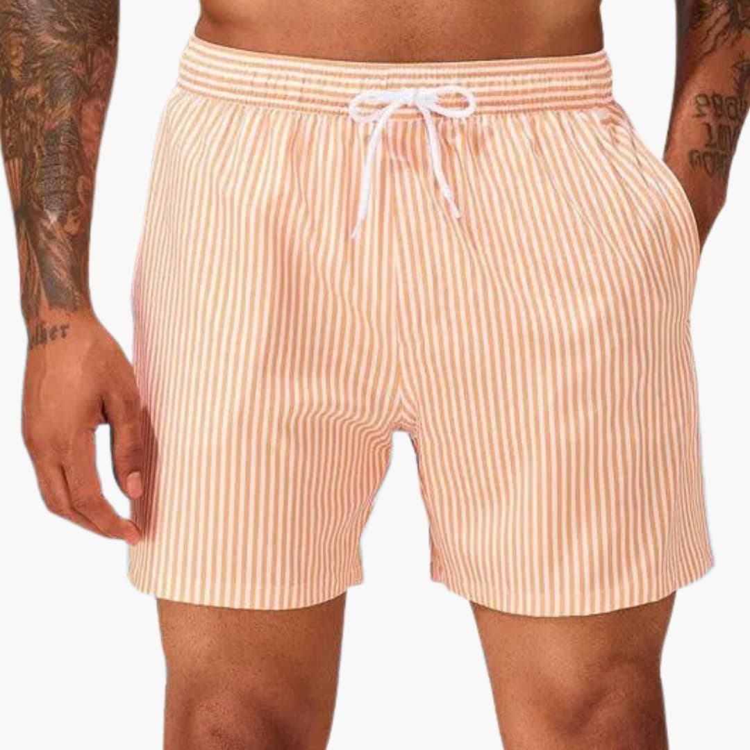 Men's Surf Shorts Drawstring Waist Mid-Length - Vonnera