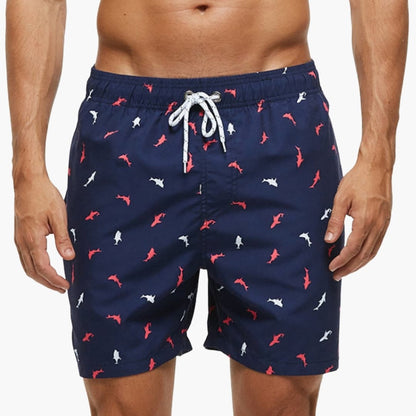 Men's Mid-Length Swim Trunks Drawstring