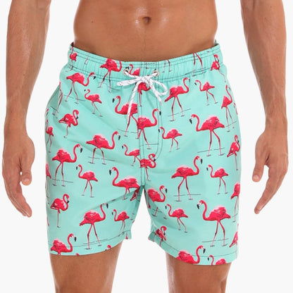 Men's Mid-Length Swim Trunks Drawstring