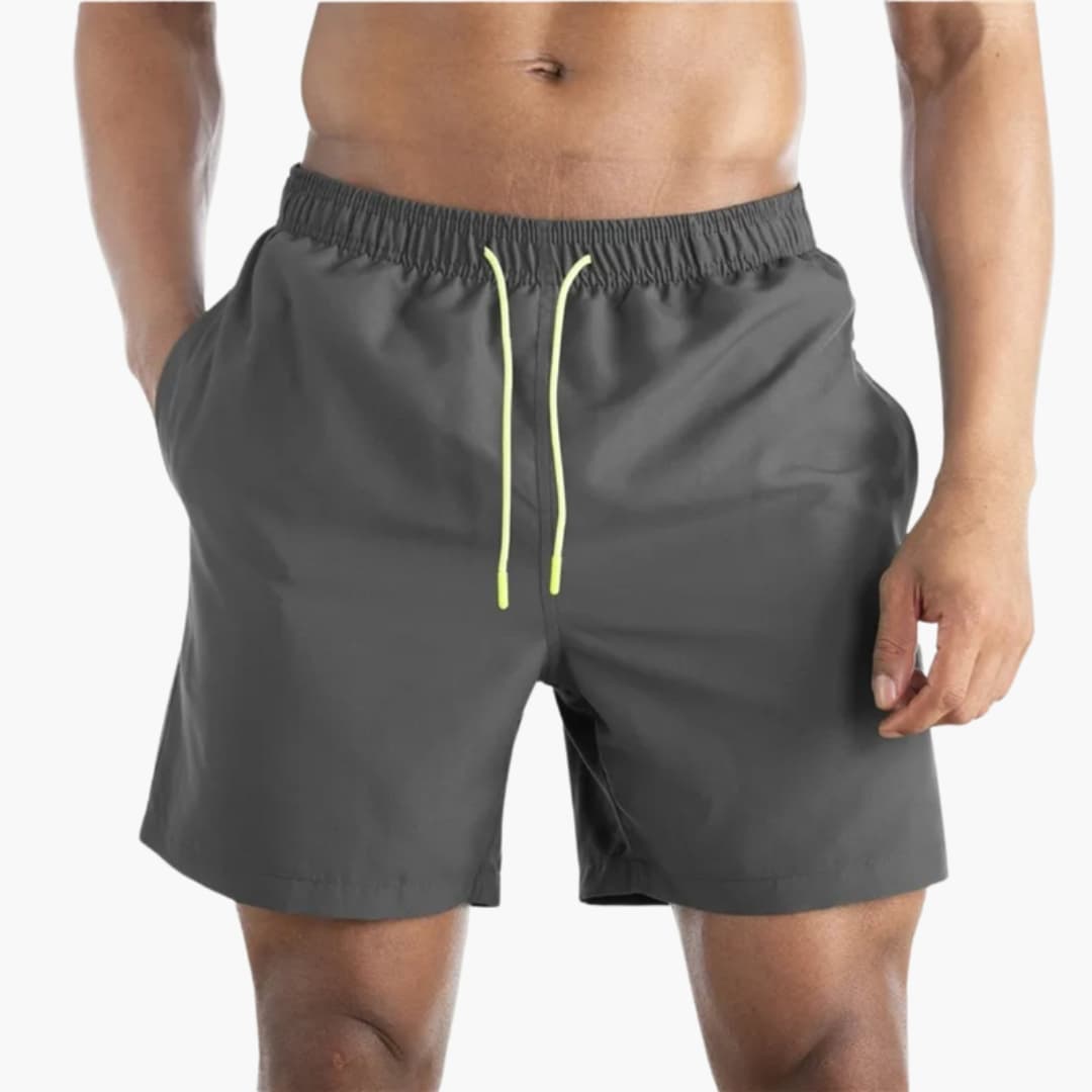 Men's Swim Trunks Drawstring Waist Mid-Length - Vonnera