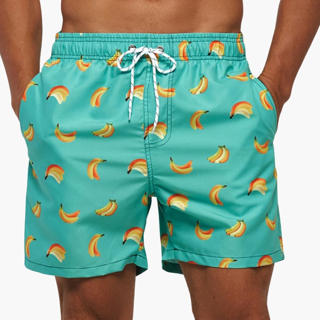 Men's Mid-Length Swim Trunks Drawstring