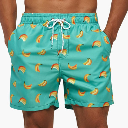 Men's Mid-Length Swim Trunks Drawstring