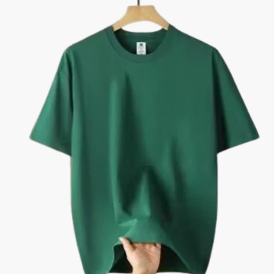 Men's Short Sleeve Crew Neck T-Shirt Oversized Dropped Shoulder