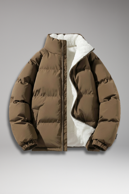 Men's Padded Full-Zip Jacket Textured Exterior - Vonnera