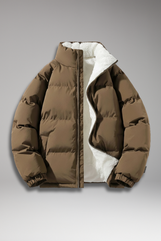 Men's Padded Full-Zip Jacket Textured Exterior - Vonnera