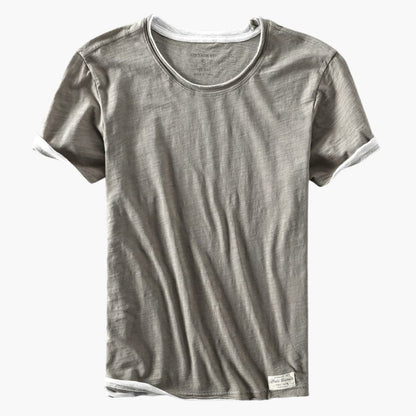 Men's Short Sleeve T-Shirt Round Neck Cotton - Vonnera