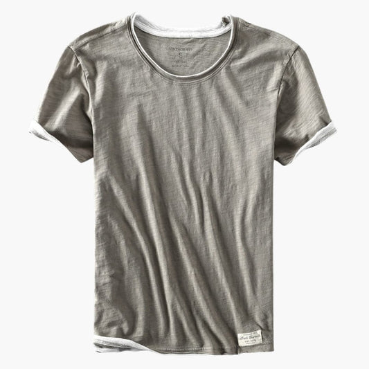 Men's Short Sleeve T-Shirt Round Neck Cotton - Vonnera