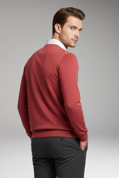 Men's Polo Shirt Ribbed Cuffs Button Front