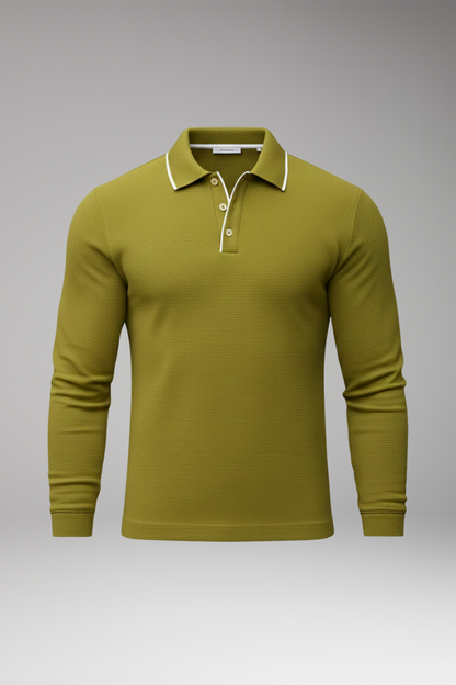 Men's Long Sleeve Polo Shirt - Vonnera