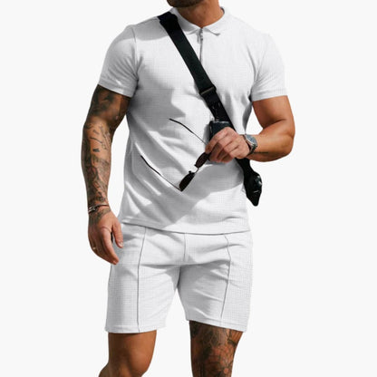 Men's Polo Shirt Textured Side Pockets - Vonnera