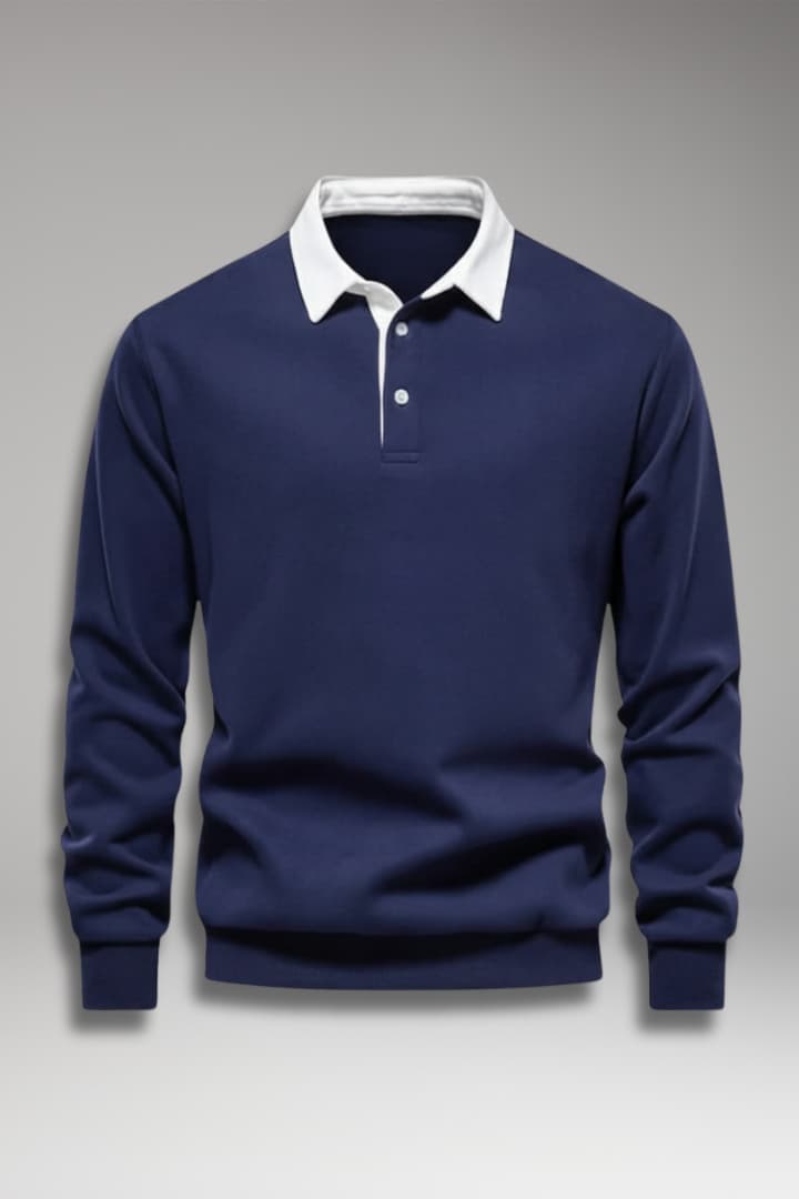 Men's Polo Sweater Long Sleeve - Vonnera