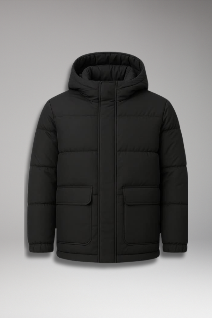 Men's Insulated Puffer Jacket With Hood - Vonnera