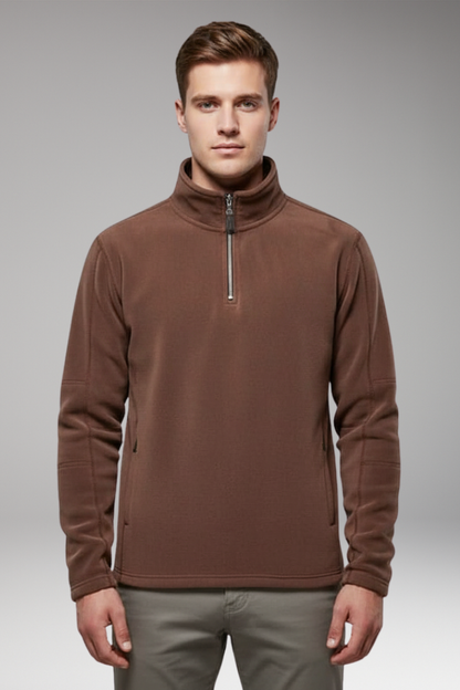 Men's Quarter Zip Pullover Fleece Lined