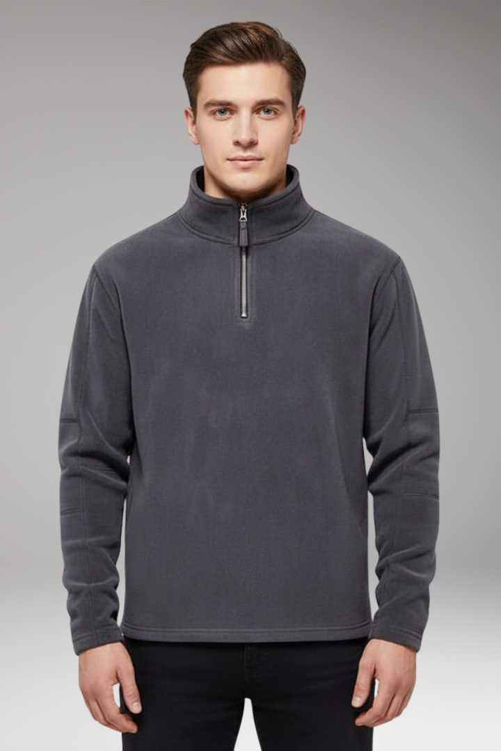 Men's Quarter Zip Pullover Fleece Lined