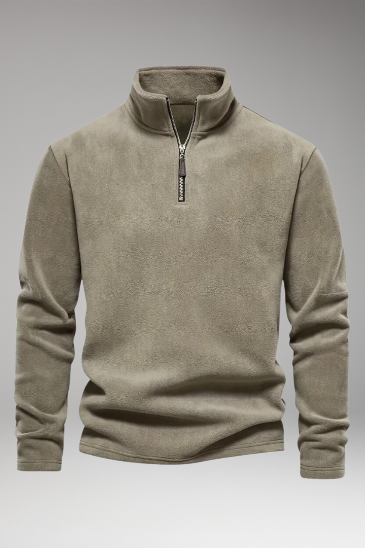 Men's Fleece Pullover Zip Closure - Vonnera