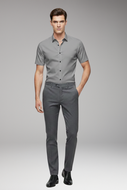 Men's Classic Collar Button Front Shirt