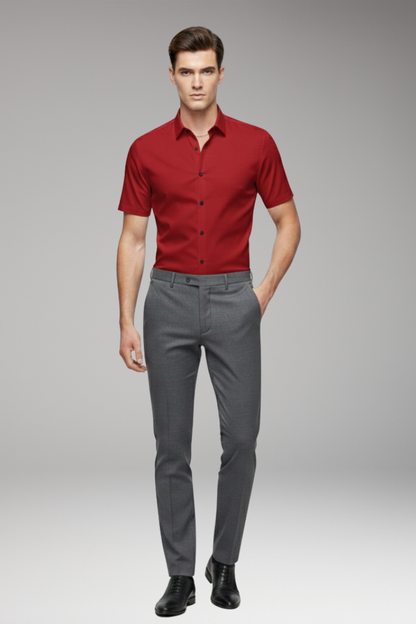 Men's Classic Collar Button Front Shirt