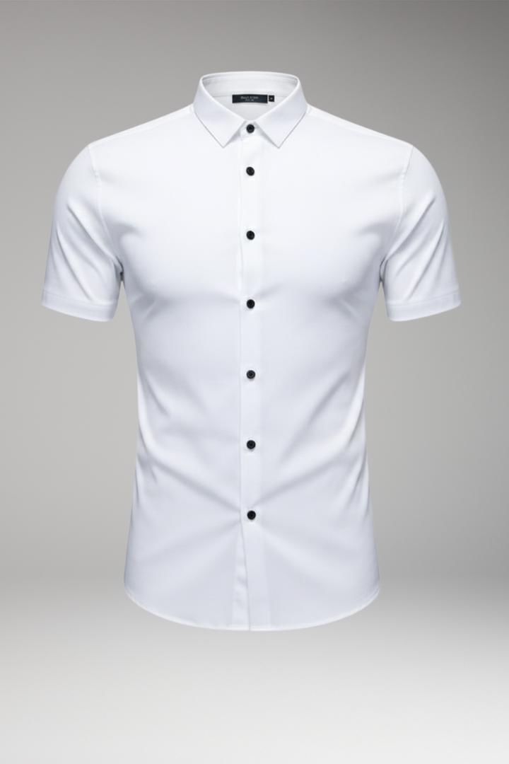 Men's Classic Collar Button Front Shirt - Vonnera