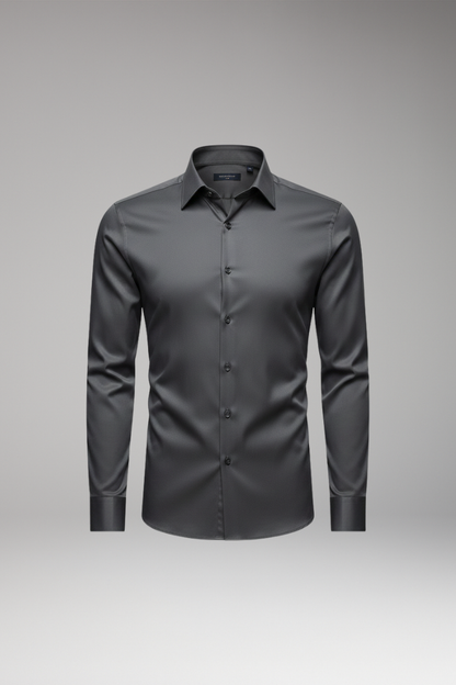 Men's Pointed Collar Dress Shirt Button Front - Vonnera