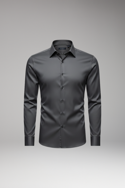 Men's Pointed Collar Dress Shirt Button Front - Vonnera