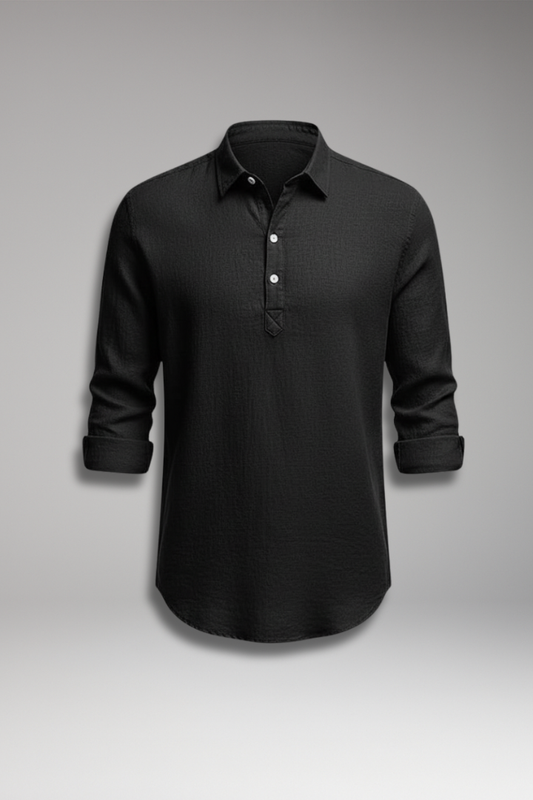 Men's Classic Fit Straight Collar Dress Shirt - Vonnera