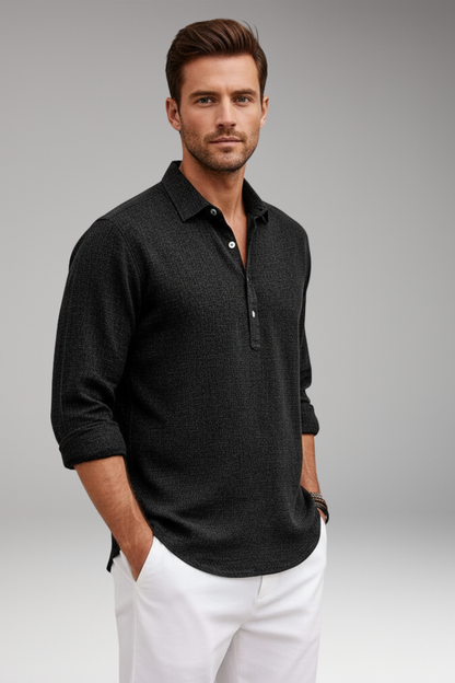 Men's Classic Fit Straight Collar Dress Shirt