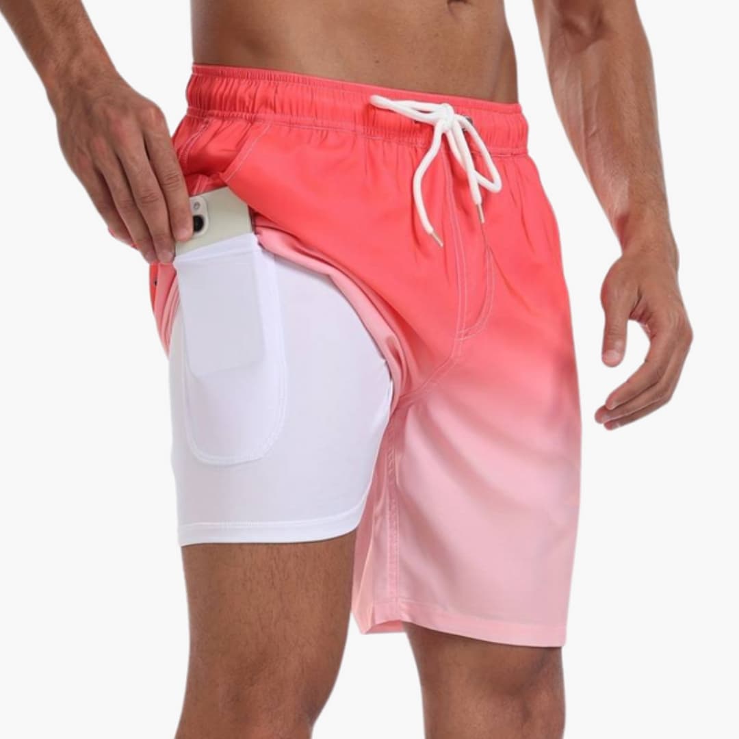Men's Drawstring Elastic Waist Shorts