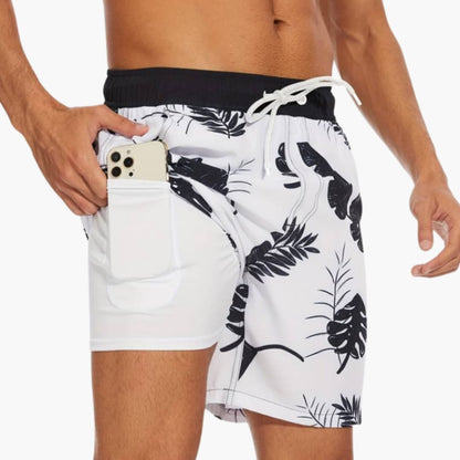 Men's Drawstring Elastic Waist Shorts