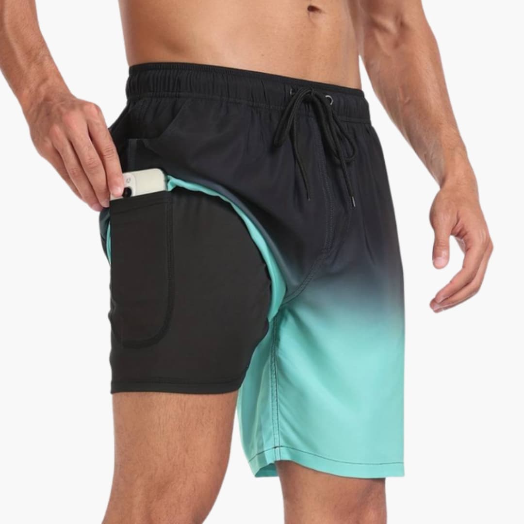 Men's Drawstring Elastic Waist Shorts