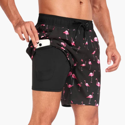 Men's Drawstring Elastic Waist Shorts