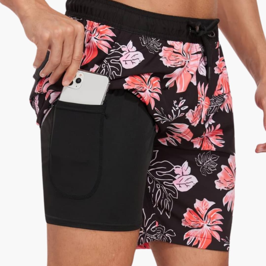 Men's Drawstring Elastic Waist Shorts