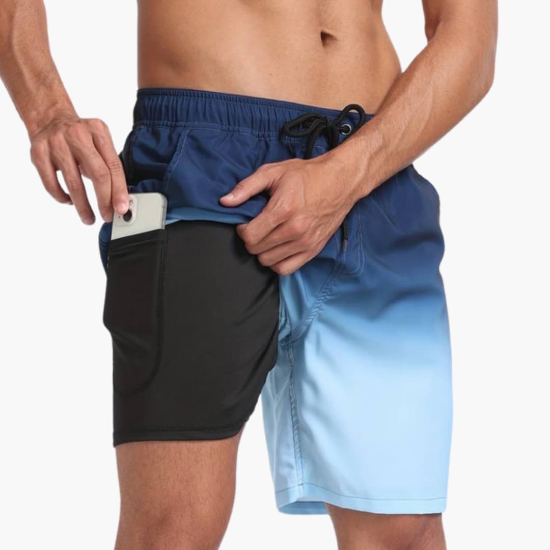 Men's Drawstring Elastic Waist Shorts
