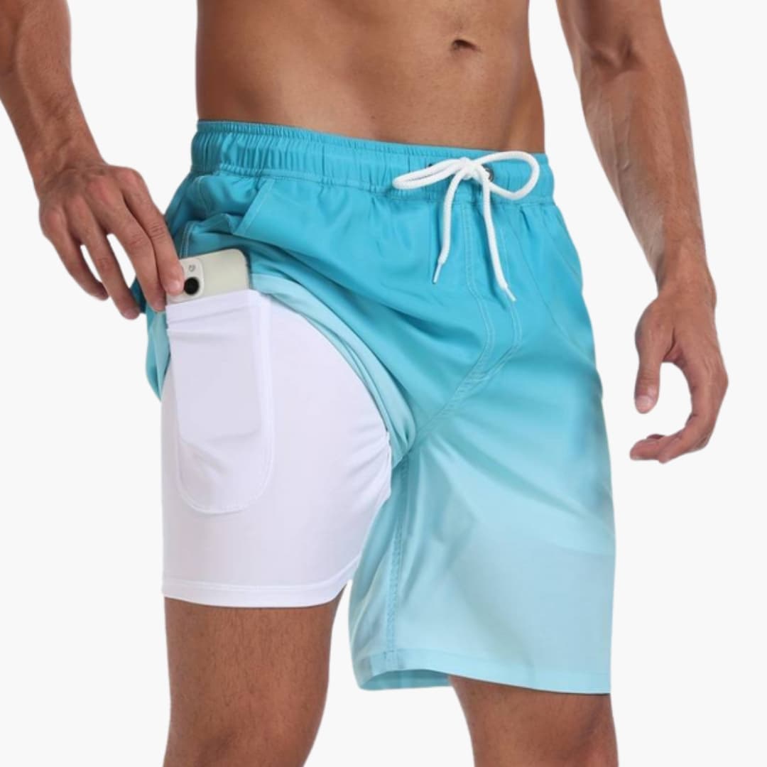Men's Drawstring Elastic Waist Shorts