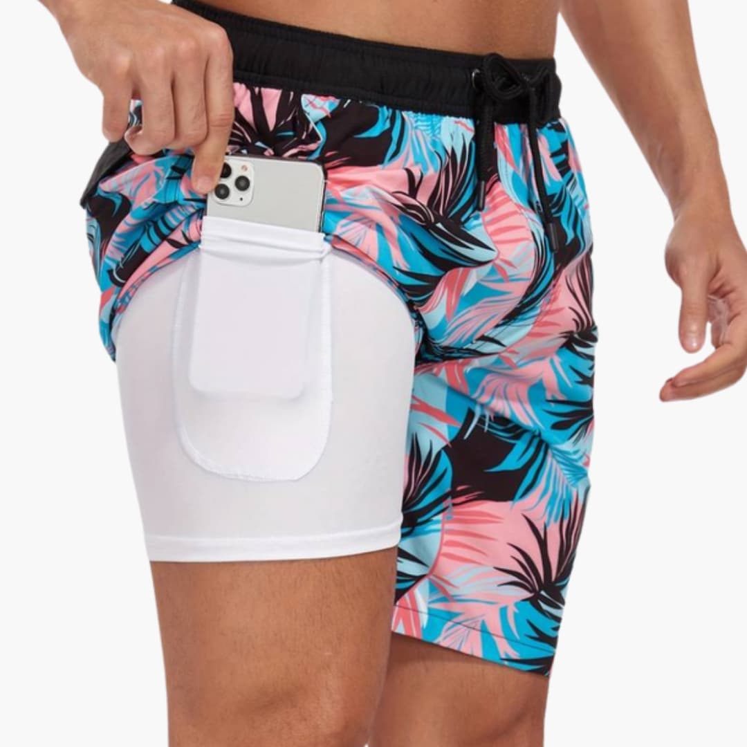 Men's Drawstring Elastic Waist Shorts