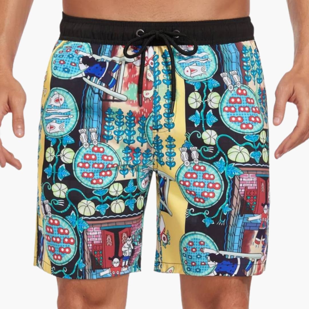 Men's Drawstring Elastic Waist Shorts - Vonnera