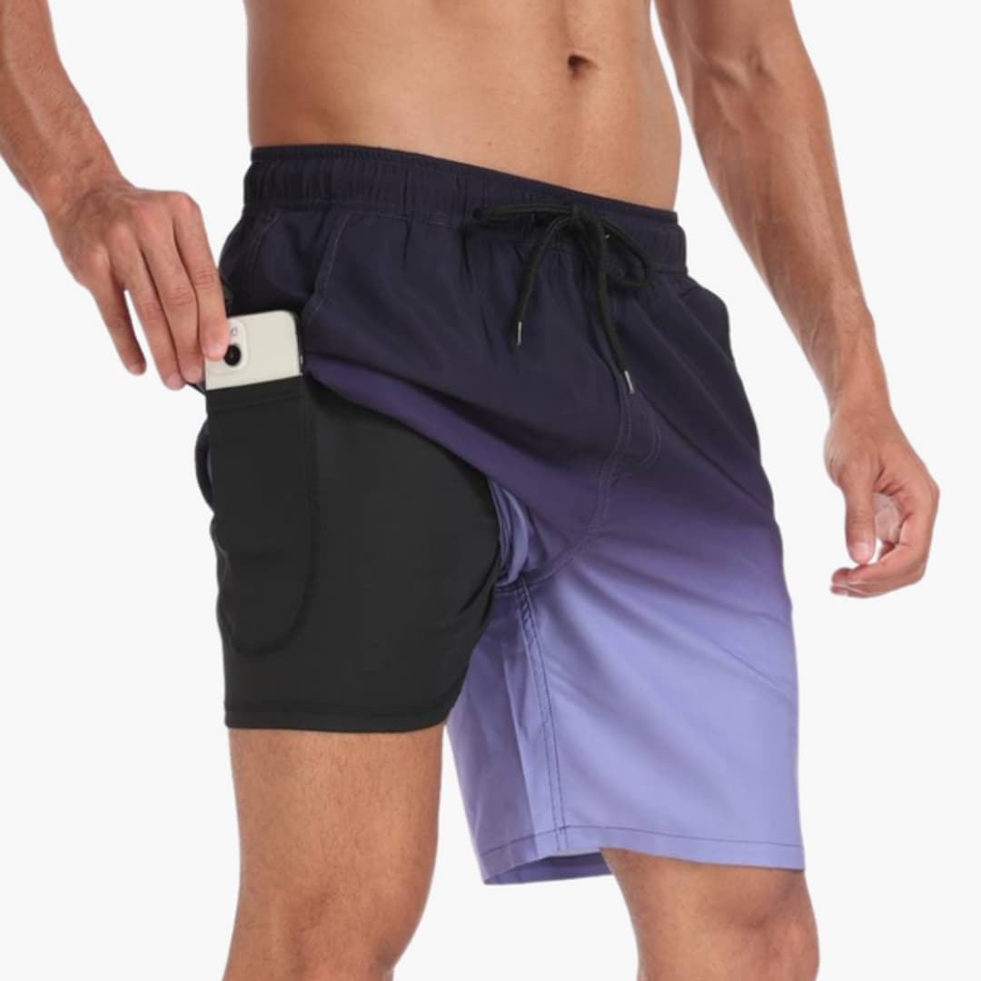 Men's Drawstring Elastic Waist Shorts
