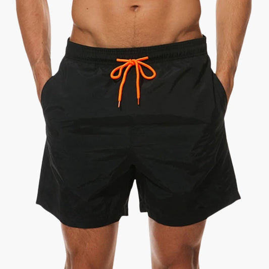 Men's Elastic Waist Shorts with Inner Lining - Vonnera