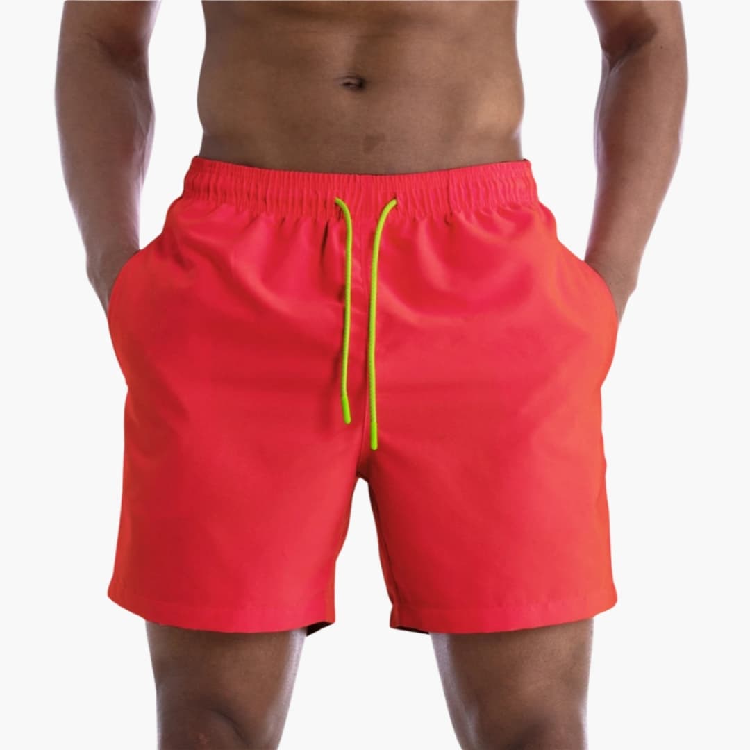 Men's Elastic Waist Shorts Stretch Fabric
