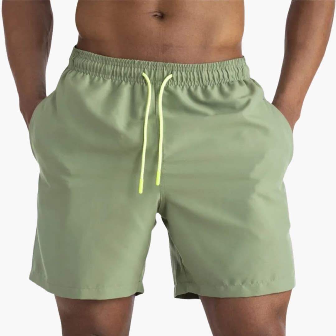 Men's Elastic Waist Shorts Stretch Fabric