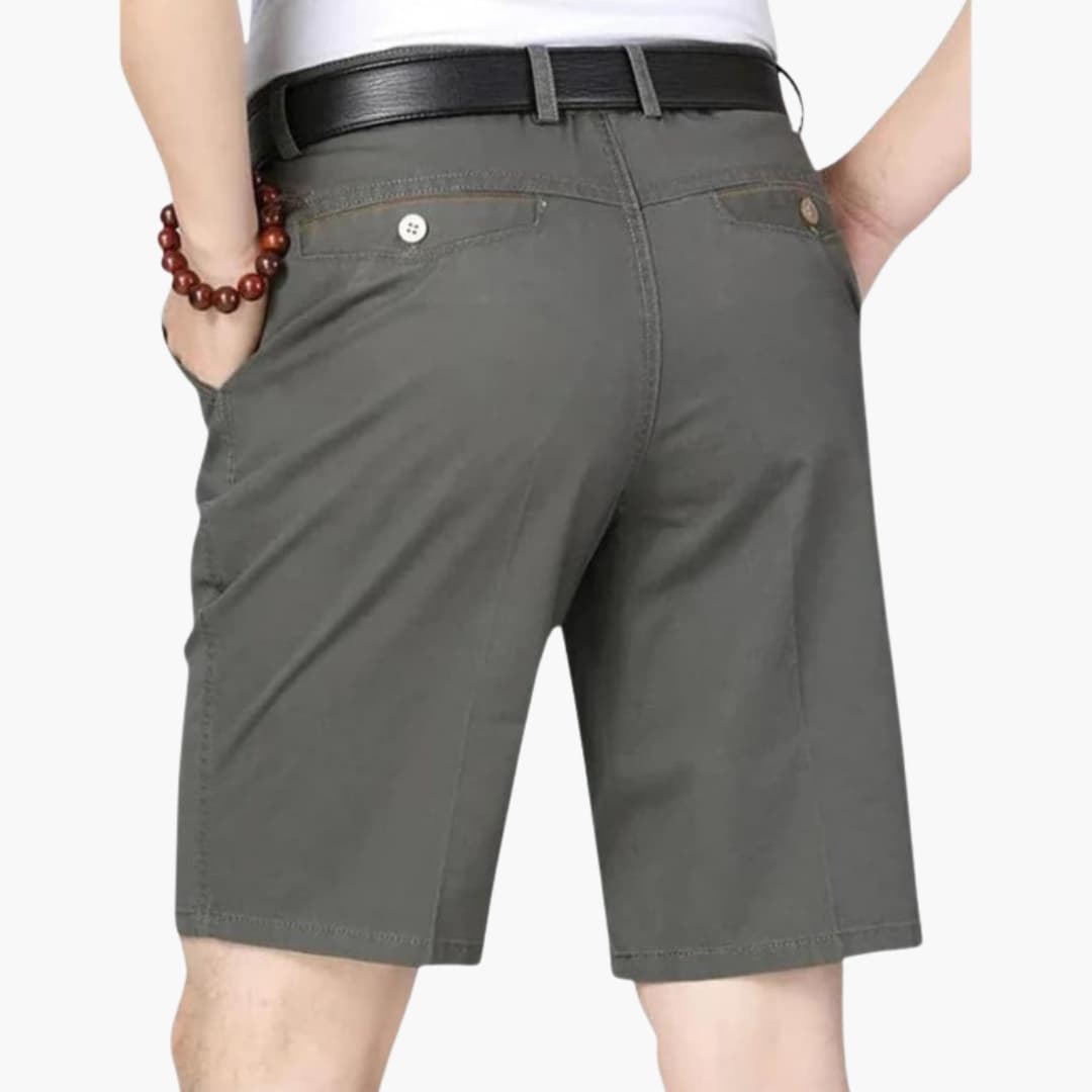 Men's Slim Fit Shorts Zip Fly