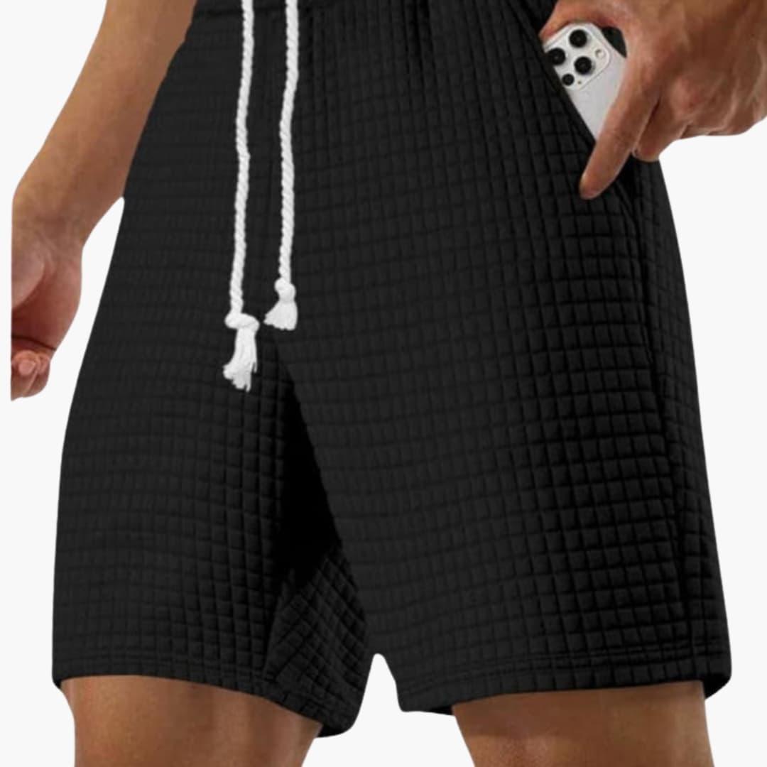 Men's Sports Shorts Elastic Waist Side Pockets